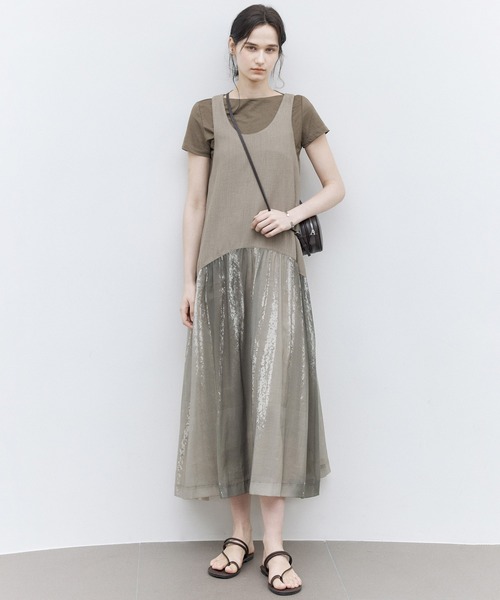tageechita(タジチタ)の「【tageechita】アシンメトリーギャザー ボートネックTシャツ(Tシャツ/カットソー・レディース・ダークグレー/アッシュブラウン・S/M/L)」の20枚目の写真