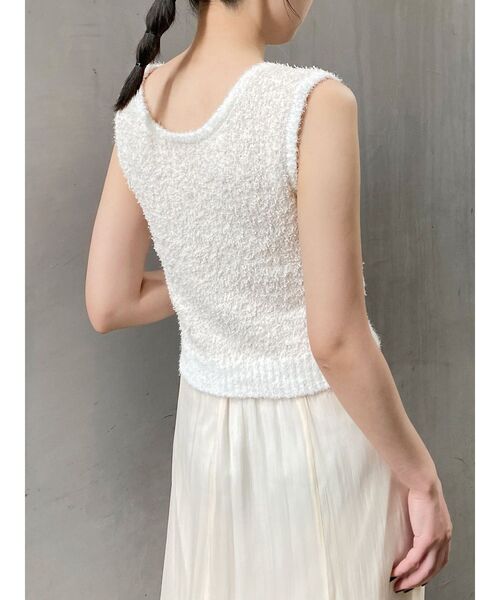 MURUA（ムルーア）の「2WAYMIXヤーンニット（ニット/セーター・レディース・アイボリー/ブラック/ブラウン・FREE）」の9枚目の写真