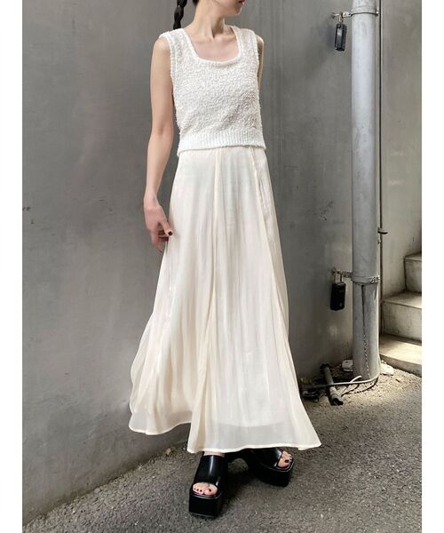 MURUA（ムルーア）の「2WAYMIXヤーンニット（ニット/セーター・レディース・アイボリー/ブラック/ブラウン・FREE）」の10枚目の写真