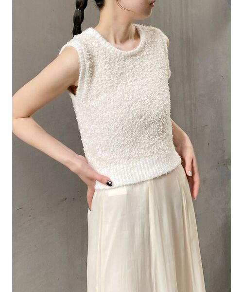 MURUA（ムルーア）の「2WAYMIXヤーンニット（ニット/セーター・レディース・アイボリー/ブラック/ブラウン・FREE）」の11枚目の写真