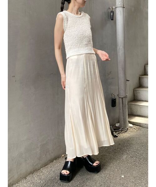 MURUA（ムルーア）の「2WAYMIXヤーンニット（ニット/セーター・レディース・アイボリー/ブラック/ブラウン・FREE）」の12枚目の写真