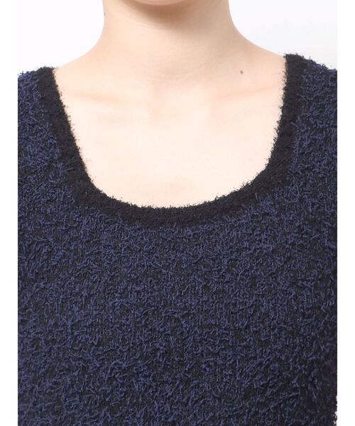 MURUA（ムルーア）の「2WAYMIXヤーンニット（ニット/セーター・レディース・アイボリー/ブラック/ブラウン・FREE）」の16枚目の写真