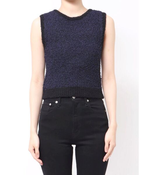 MURUA（ムルーア）の「2WAYMIXヤーンニット（ニット/セーター・レディース・アイボリー/ブラック/ブラウン・FREE）」の20枚目の写真