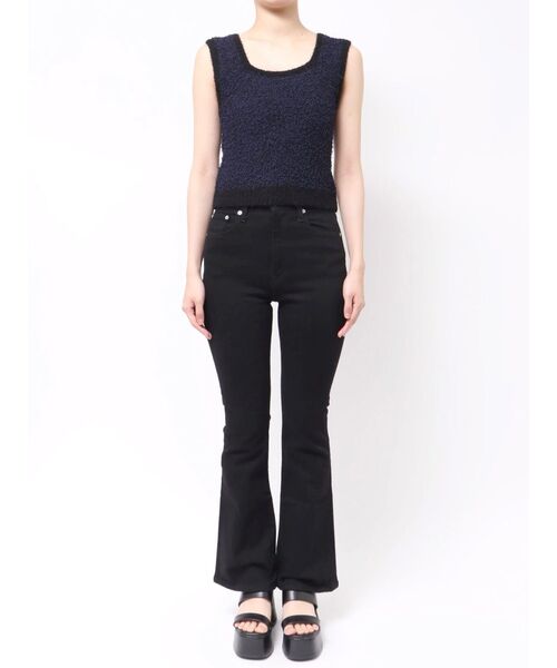 MURUA（ムルーア）の「2WAYMIXヤーンニット（ニット/セーター・レディース・アイボリー/ブラック/ブラウン・FREE）」の21枚目の写真