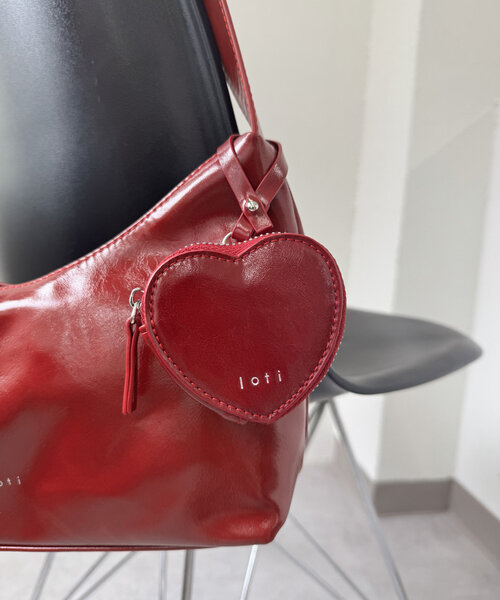 mystic loti ハートポーチ付きホーボーBAG トートバッグ mystic（ミスティック）の「loti ハートポーチ付きホーボーBAG
