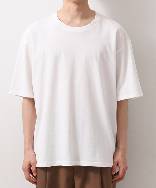 THE SHOP TK (ザ ショップ ティーケー )の「エシカルブロード切替Tシャツ 洗濯機OK(Tシャツ/カットソー・メンズ・ホワイト系5/ブラック系2・02/03/04)」の11枚目の写真