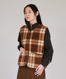 新品未使用♡23区♡ジレ ベストチェックブラウン38 新品未使用♡23区♡ジレ ベストチェックブラウン38 チェック ジレ」に