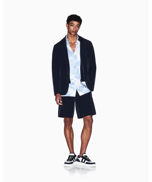 ARMANI EXCHANGE(アルマーニエクスチェンジ)の「【A|X アルマーニ エクスチェンジ】半袖プリントシャツ/REGULAR(シャツ/ブラウス・メンズ・ブラック/ブルー・LARGE/MEDIUM/SMALL/X-LARGE/X-SMALL)」の4枚目の写真