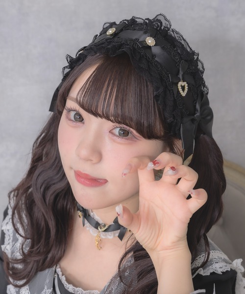ROJITA(ロジータ)の「メニーリボンヘッドドレス(その他ヘアアクセサリー・レディース・ホワイト/ピンク/ブラック/マルチ/ブラック系その他・FREE)」の7枚目の写真