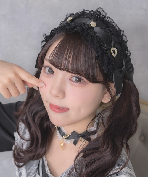 ROJITA(ロジータ)の「メニーリボンヘッドドレス(その他ヘアアクセサリー・レディース・ホワイト/ピンク/ブラック/マルチ/ブラック系その他・FREE)」の8枚目の写真