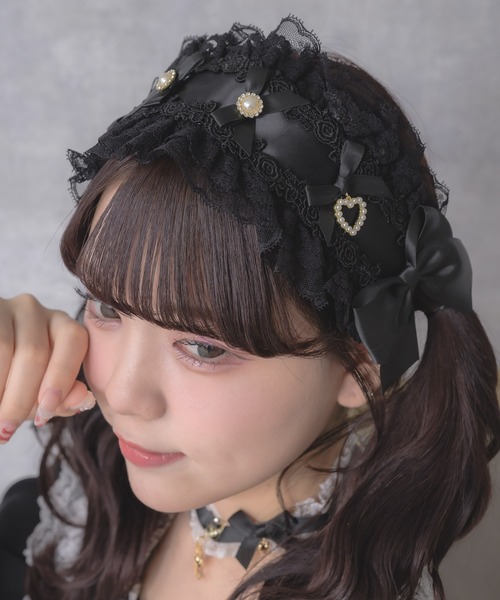 ROJITA(ロジータ)の「メニーリボンヘッドドレス(その他ヘアアクセサリー・レディース・ホワイト/ピンク/ブラック/マルチ/ブラック系その他・FREE)」の12枚目の写真