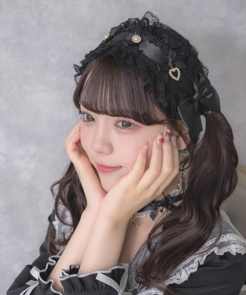 ROJITA(ロジータ)の「メニーリボンヘッドドレス(その他ヘアアクセサリー・レディース・ホワイト/ピンク/ブラック/マルチ/ブラック系その他・FREE)」の9枚目の写真