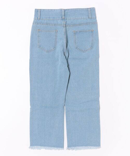 urge:(アージコロン )の「【URGE:】ハイウエスト 切りっぱなし 裾フリンジ デニム パンツ(デニムパンツ・レディース・ブルー/ライトブルー・X-LARGE/LARGE/MEDIUM/SMALL)」の11枚目の写真
