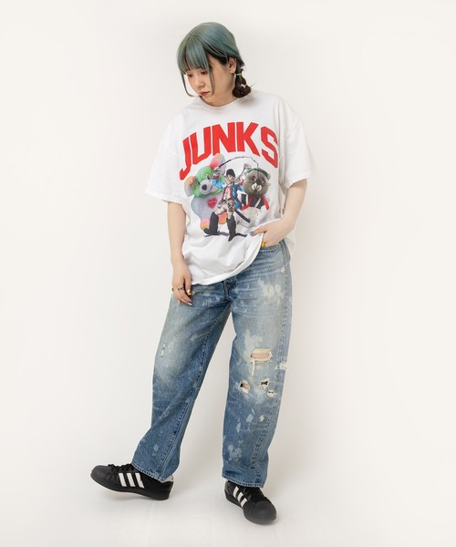 RNA（アールエヌエー）の「M2502 ＪＵＮＫヌイグルミＴ（Tシャツ/カットソー・レディース・アッシュグレー/ホワイト/グリーン/ネイビー・MEDIUM）」の16枚目の写真