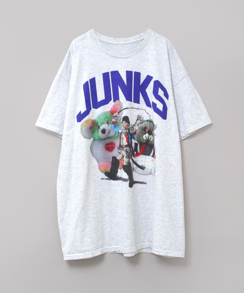RNA（アールエヌエー）の「M2502 ＪＵＮＫヌイグルミＴ（Tシャツ/カットソー・レディース・アッシュグレー/ホワイト/グリーン/ネイビー・MEDIUM）」の9枚目の写真