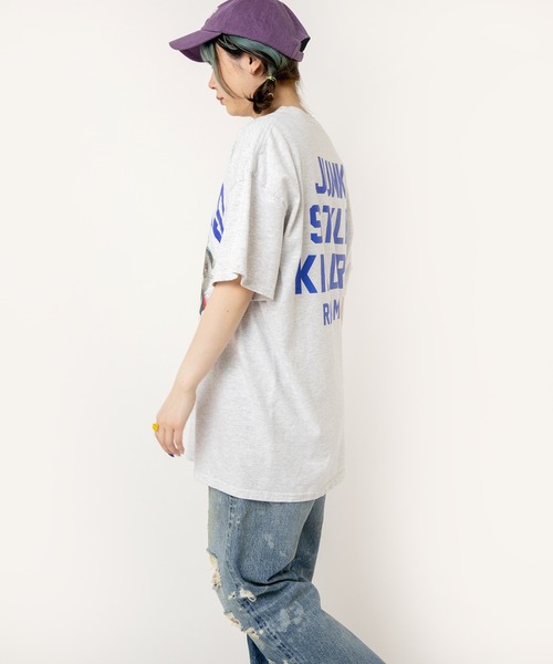 RNA（アールエヌエー）の「M2502 ＪＵＮＫヌイグルミＴ（Tシャツ/カットソー・レディース・アッシュグレー/ホワイト/グリーン/ネイビー・MEDIUM）」の7枚目の写真