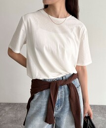 fredy emue | ハイツイストコットンTシャツ(Tシャツ/カットソー)