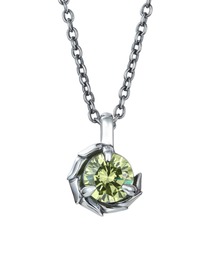 LION HEART（ライオンハート）の「“HOWL”タテガミサイドシルバーネックレス(バースカラーストーン) シルバー925【LION HEART   ライオンハート】（ネックレス）」