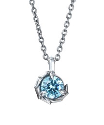 LION HEART（ライオンハート）の「“HOWL”タテガミサイドシルバーネックレス(バースカラーストーン) シルバー925【LION HEART   ライオンハート】（ネックレス）」