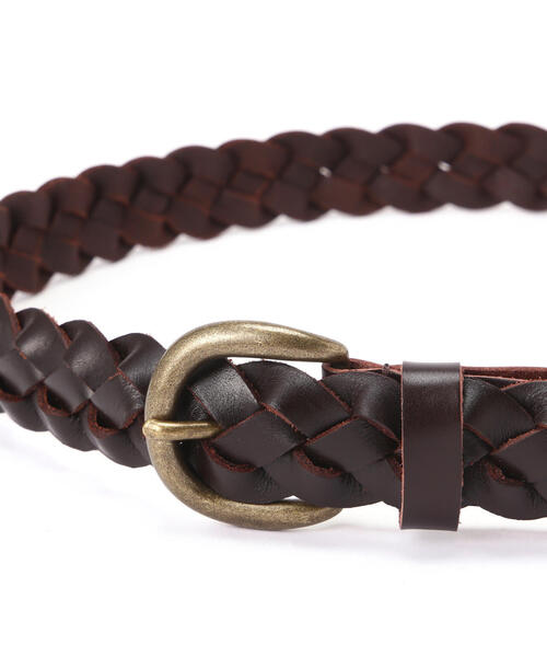 AVIREX（アヴィレックス）の「LEATHER MESH BELT / レザー メッシュ ベルト / AVIREX / アヴィレックス（ベルト・メンズ・ブラック/ブラウン・L/M）」の4枚目の写真