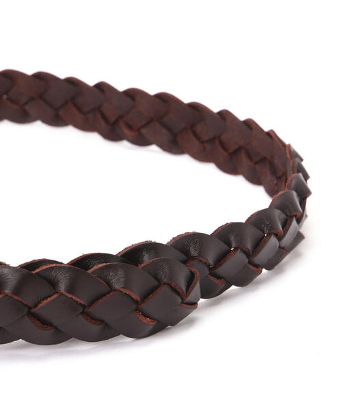 AVIREX（アヴィレックス）の「LEATHER MESH BELT / レザー メッシュ ベルト / AVIREX / アヴィレックス（ベルト・メンズ・ブラック/ブラウン・L/M）」の5枚目の写真