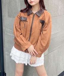 one way | パイピングリボンジャケット(ブルゾン)