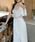 FREE STYLISTS�i�t���[ �X�^�C���X�g�j�́uYUGA_YGMC�@V-neck satin long dress�i�h���X�j�v�b�I�t�z���C�g