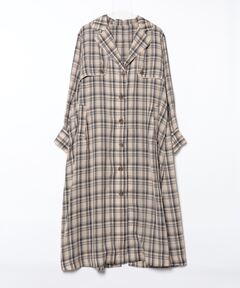 ★チェックオーバーサイズシングルジャケットMAISON SPECIAL セール】Plaid Pattern Oversize Single Jacket/チェックオーバー