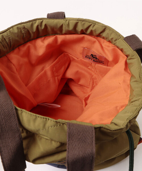 KRIFF MAYER(クリフメイヤー)の「スーベニア刺繍巾着BAG(ショルダーバッグ・メンズ・グレー/キャメル/パープル/ピンクベージュ/ブラック/オリーブ・FREE)」の18枚目の写真