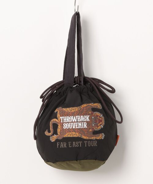 KRIFF MAYER(クリフメイヤー)の「スーベニア刺繍巾着BAG(ショルダーバッグ・メンズ・グレー/キャメル/パープル/ピンクベージュ/ブラック/オリーブ・FREE)」の12枚目の写真