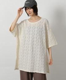 LAKOLE | カットレースプルオーバー半袖 / 579053(Tシャツ/カットソー)