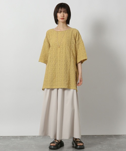 LAKOLE(ラコレ)の「カットレースプルオーバー半袖 / 579053(Tシャツ/カットソー・レディース・イエロー/ブラック/アイボリー・FREE)」の11枚目の写真