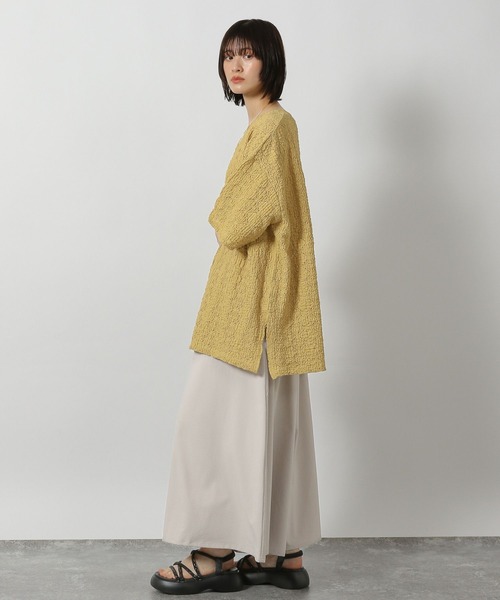 LAKOLE(ラコレ)の「カットレースプルオーバー半袖 / 579053(Tシャツ/カットソー・レディース・イエロー/ブラック/アイボリー・FREE)」の12枚目の写真