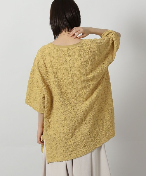 LAKOLE(ラコレ)の「カットレースプルオーバー半袖 / 579053(Tシャツ/カットソー・レディース・イエロー/ブラック/アイボリー・FREE)」の15枚目の写真