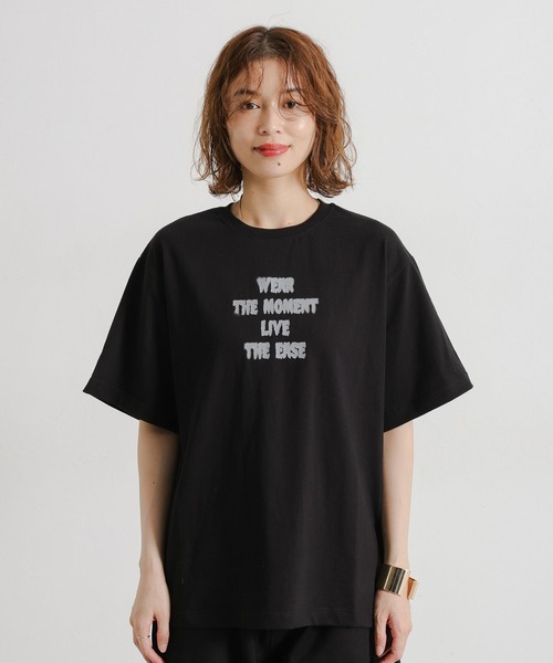 studio CLIP(スタディオクリップ)の「【daily CLIP】AMOU ショートスリーブT(Tシャツ/カットソー・レディース・ブラック/オフホワイト/ホワイト/ライトグレー/ダークグレー/チャコール・FREE)」の19枚目の写真