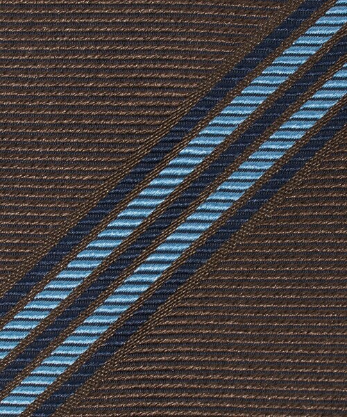 FRANCO BASSI（フランコバッシ）の「＜FRANCO BASSI＞レジメンタル ネクタイ 1（ネクタイ・メンズ・ダークブラウン/ロイヤルブルー・FREE）」の4枚目の写真