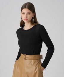 ANAYI - おまとめ専用　アナイ　カットソー  ブラック　新品 アナイ ANAYI カットソー ブラウス ラウンドネック プルオーバー