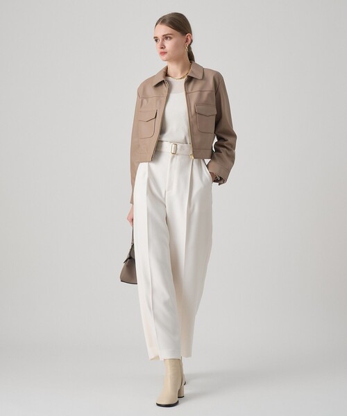 ANAYI（アナイ）の「ラメドライテレコクルー プルオーバー（Tシャツ/カットソー・レディース・ブラック/アイボリー/モカ/チャコールグレー・38/36）」の10枚目の写真