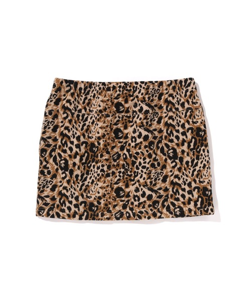 A BATHING APE(アベイシングエイプ)の「WILD LEOPARD PATTERN SWEAT SKIRT(スカート・レディース・ピンク/ベージュ・SMALL/MEDIUM)」の3枚目の写真