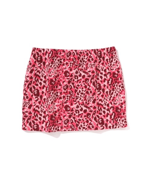 A BATHING APE(アベイシングエイプ)の「WILD LEOPARD PATTERN SWEAT SKIRT(スカート・レディース・ピンク/ベージュ・SMALL/MEDIUM)」の4枚目の写真