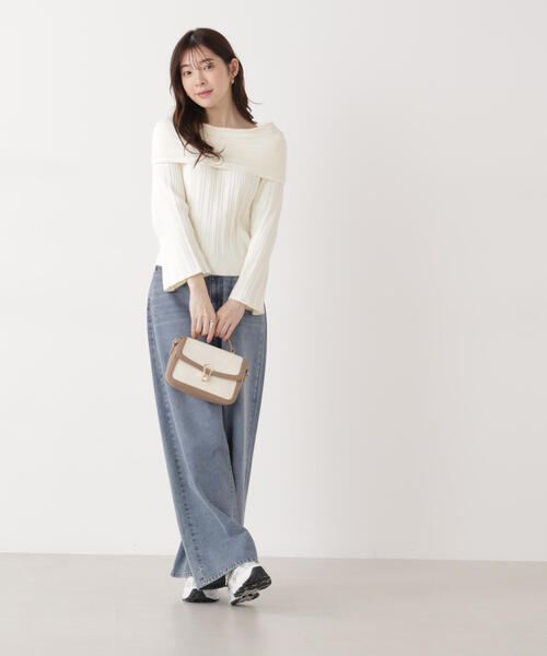 PROPORTION BODY DRESSING(プロポーションボディドレッシング)の「バギーDENIM / 1215230807(デニムパンツ・レディース・ブルー/ブルー系その他・MEDIUM/P/S/SMALL)」の6枚目の写真