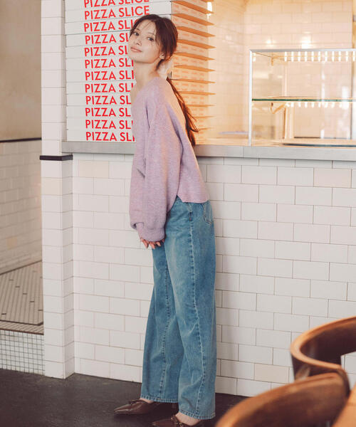 PROPORTION BODY DRESSING(プロポーションボディドレッシング)の「バギーDENIM / 1215230807(デニムパンツ・レディース・ブルー/ブルー系その他・MEDIUM/P/S/SMALL)」の8枚目の写真