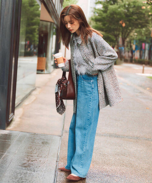 PROPORTION BODY DRESSING(プロポーションボディドレッシング)の「バギーDENIM / 1215230807(デニムパンツ・レディース・ブルー/ブルー系その他・MEDIUM/P/S/SMALL)」の9枚目の写真