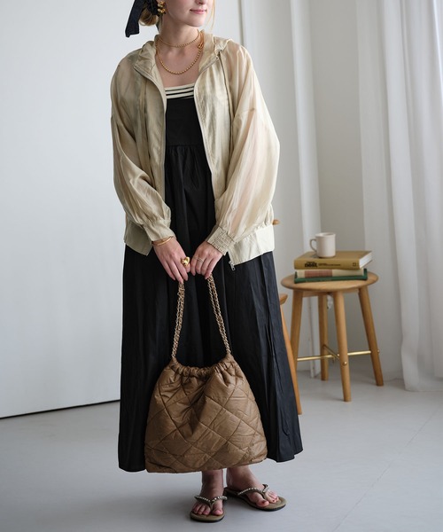 ZAKKA-BOX(ザッカボックス)の「ラインビジュートングサンダル(サンダル・レディース・モカ/ブラック・S/M/L)」の15枚目の写真