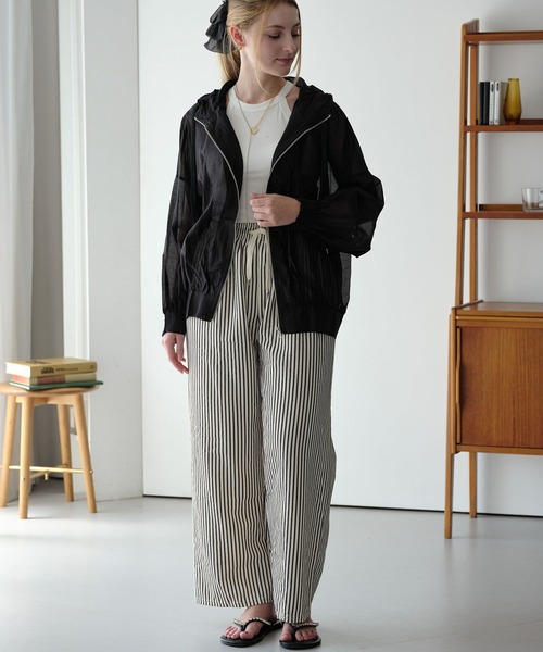 ZAKKA-BOX(ザッカボックス)の「ラインビジュートングサンダル(サンダル・レディース・モカ/ブラック・S/M/L)」の13枚目の写真