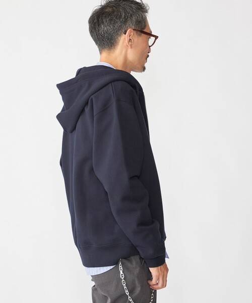 SHIPS（シップス）の「SHIPS: コットン ウール ジップ パーカー（パーカー・メンズ・ライトグレー/ブラウン/ネイビー・SMALL/MEDIUM/LARGE/X-LARGE）」の22枚目の写真