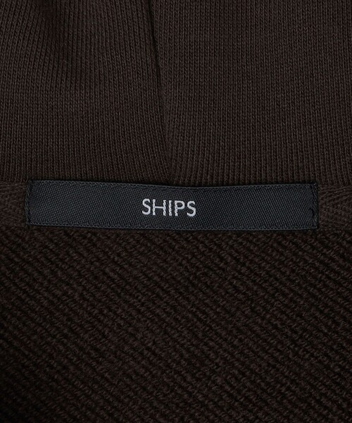 SHIPS（シップス）の「SHIPS: コットン ウール ジップ パーカー（パーカー・メンズ・ライトグレー/ブラウン/ネイビー・SMALL/MEDIUM/LARGE/X-LARGE）」の6枚目の写真
