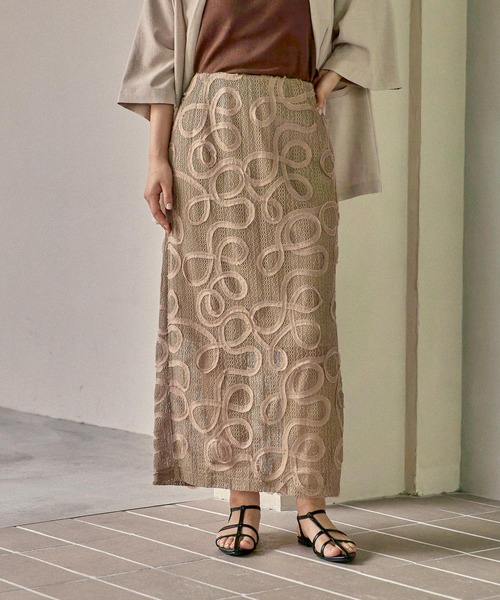 セール】エンブロイダリーレーススカート 498447（スカート