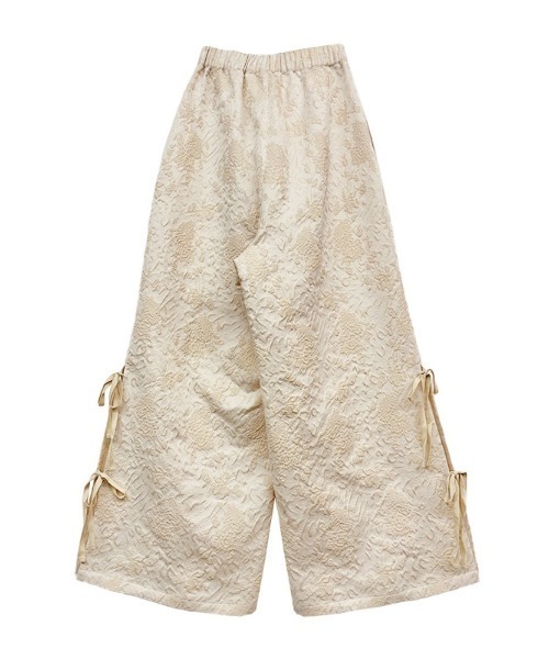 HONEY MI HONEY（ハニーミーハニー）の「side ribbon jacquard pants（その他パンツ・レディース・ベージュ/ブラック/オフホワイト・FREE）」の12枚目の写真