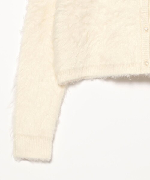 セール】【別注】FRED PERRY / Fluffy Crewneck Knit Cardigan [手洗い